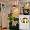 Baloca floor lamp, Arch lamps brass, black, white, 1-light source