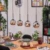 Ripoll hanging light, globe light, pendant light Ecru, black, 4-light sources