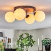Gastor ceiling light, globe light white, 4-light sources