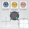 Koyoto ceiling light, globe light blue, gold, coppery, 4-light sources