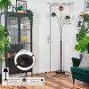 Gastor globe light, floor lamp blue, green, clear, coppery, 3-light sources