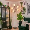 Gastor globe light, floor lamp white, 5-light sources