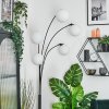Gastor globe light, floor lamp white, 5-light sources