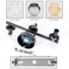 Koyoto ceiling light, globe light Amber, chrome, clear, Smoke-coloured, 3-light sources