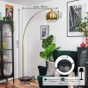 Baloca floor lamp, Arch lamps brass, black, white, 1-light source