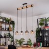 Ripoll hanging light, globe light, pendant light Ecru, black, 4-light sources