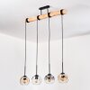 Ripoll hanging light, globe light, pendant light Ecru, black, 4-light sources