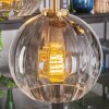 Koyoto hanging light, globe light, pendant light gold, black, 5-light sources