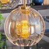 Koyoto hanging light, globe light, pendant light gold, black, 5-light sources