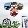 Chehalis ceiling light, globe light gold, black, 3-light sources