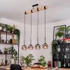 Ripoll hanging light, globe light, pendant light Ecru, black, 4-light sources