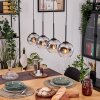 Ripoll hanging light, globe light, pendant light Ecru, black, 4-light sources