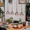 Ripoll hanging light, globe light, pendant light Ecru, black, 4-light sources
