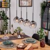Ripoll hanging light, globe light, pendant light Ecru, black, 4-light sources