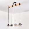Ripoll hanging light, globe light, pendant light Ecru, black, 4-light sources