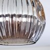 Ripoll ceiling light, globe light Amber, Smoke-coloured, 3-light sources