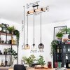 Koyoto hanging light, globe light, pendant light Ecru, black, 3-light sources