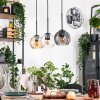 Koyoto hanging light, globe light, pendant light Ecru, black, 3-light sources