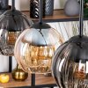 Koyoto hanging light, globe light, pendant light Ecru, black, 3-light sources