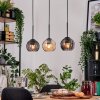 Koyoto hanging light, globe light, pendant light Ecru, black, 3-light sources