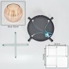 Koyoto ceiling light, globe light Amber, 4-light sources