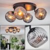 Ripoll ceiling light, globe light Smoke-coloured, 4-light sources