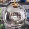 Ripoll hanging light, globe light, pendant light gold, black, 5-light sources