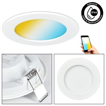 Finsrud ceiling light, recessed light LED white, 3-light sources