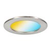 Finsrud ceiling light, recessed light LED matt nickel, 3-light sources