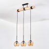 Koyoto hanging light, globe light, pendant light Ecru, black, 3-light sources