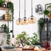 Koyoto hanging light, globe light, pendant light Ecru, black, 3-light sources