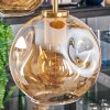 Ripoll hanging light, globe light, pendant light gold, black, 5-light sources