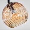 Ripoll ceiling light, globe light Amber, clear, Smoke-coloured, 4-light sources