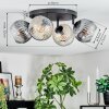 Ripoll ceiling light, globe light Amber, clear, Smoke-coloured, 4-light sources