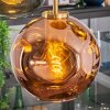 Ripoll hanging light, globe light, pendant light gold, black, 5-light sources