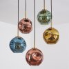 Ripoll hanging light, globe light, pendant light gold, black, 5-light sources