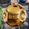Ripoll hanging light, globe light, pendant light gold, black, 5-light sources