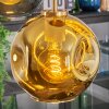 Ripoll hanging light, globe light, pendant light gold, black, 5-light sources