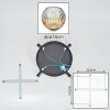 Ripoll ceiling light, globe light Amber, clear, 4-light sources