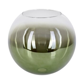 Glass lamp shade  Koyoto replacement glass, spare part 30 cm green, clear