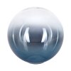 Lamp shade made of glass  Gastor replacement glass, spare part 15 cm blue, clear