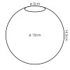 Gastor replacement glass, spare part 15 cm green