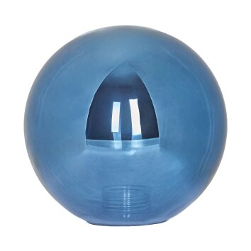 Glass lampshade  Chehalis replacement glass, spare part 10 cm blue