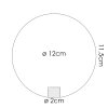 Bernado replacement glass, spare part blue, clear