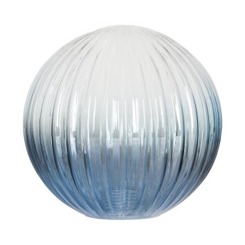 Glass lampshade  Bernado replacement glass, spare part blue, clear