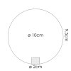 Glass lampshade  Remaisnil replacement glass, spare part blue
