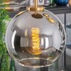 Koyoto hanging light, globe light, pendant light gold, black, 5-light sources