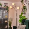Gastor globe light, floor lamp white, 3-light sources