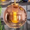 Koyoto hanging light, globe light, pendant light gold, black, 5-light sources