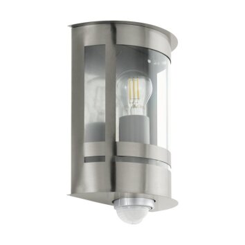 Eglo lights TRIBANO outdoor wall light silver, galvanized, Motion sensor